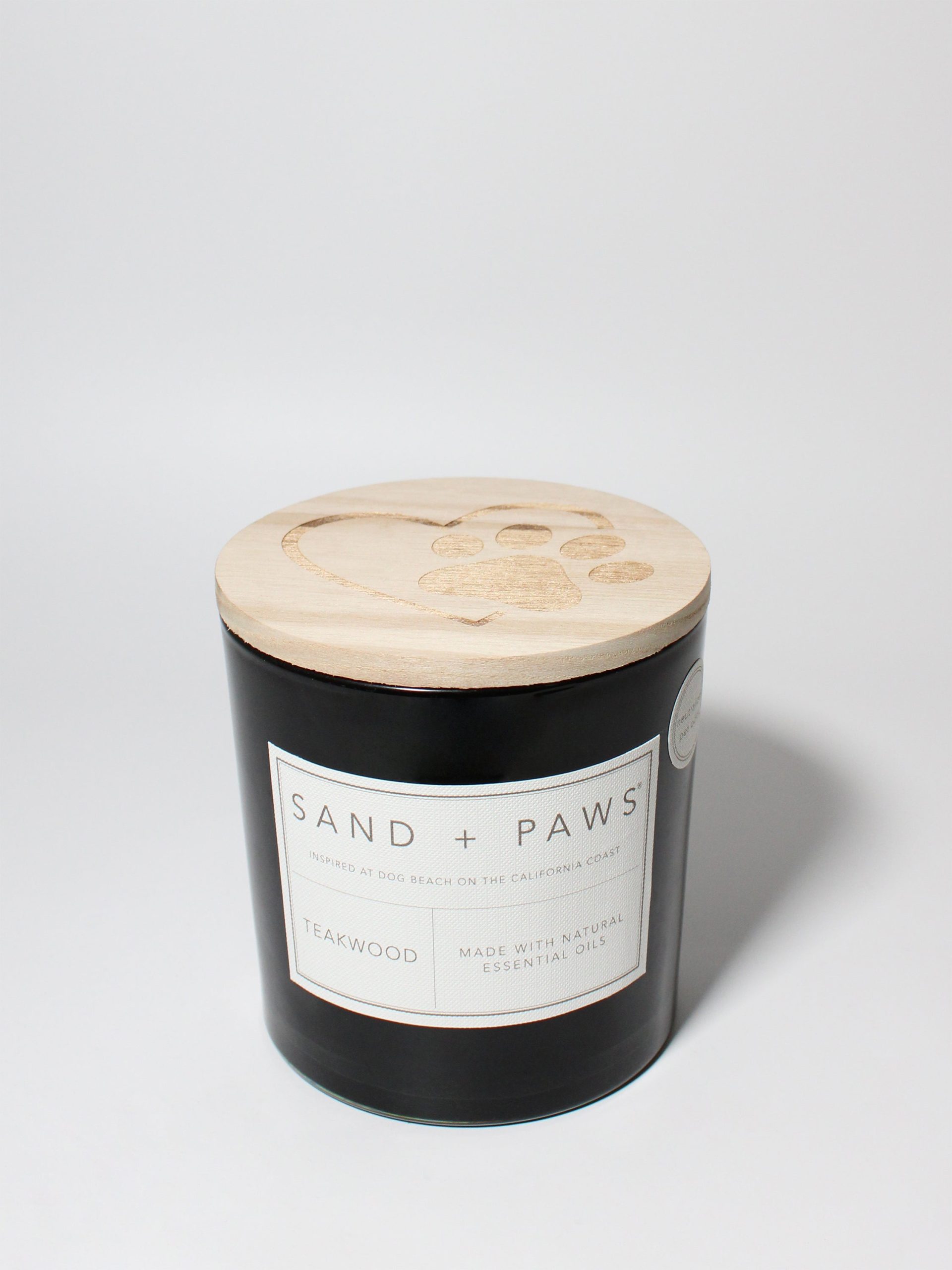 Sand Fog Sand + Paws Teakwood 21 oz scented candle